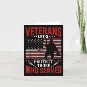 Veteranen schützen diejenigen, die zum Gedenktag d Karte