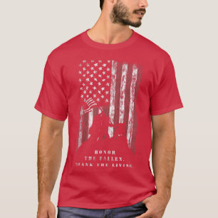 Veteranen-Shirt Ehrt die Gefallenen Dankt den Lebe T-Shirt