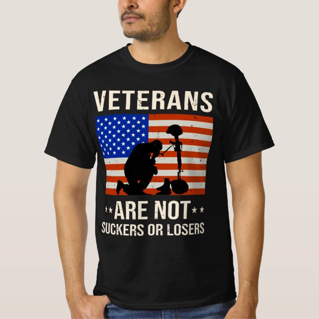 Veteranen sind keine Nachfolger oder Verlierer T-Shirt (Vorderseite)