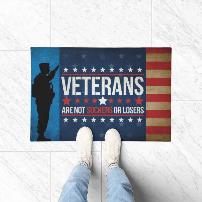 Veteranen sind keine Sucker oder Verlierer Biden H Fußmatte (Indoor)