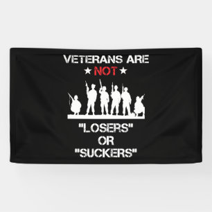 Veteranen sind keine Verlierer oder Sucker Banner