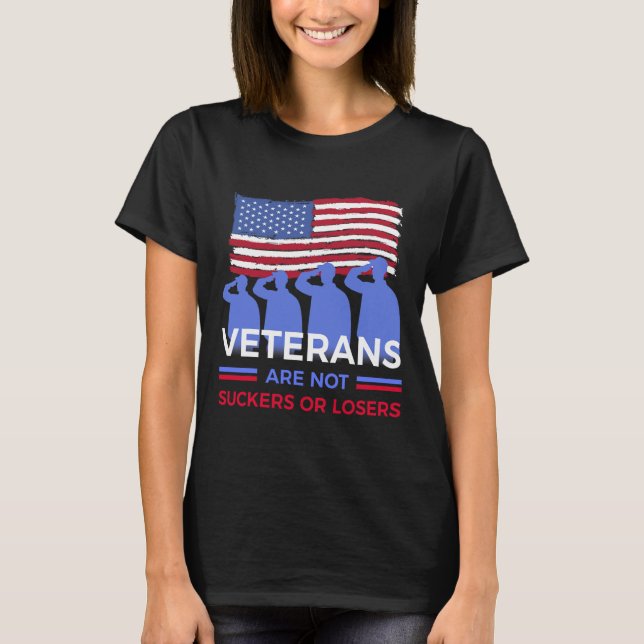Veteranen sind weder Schläger noch Verlierer T-Shirt (Vorderseite)