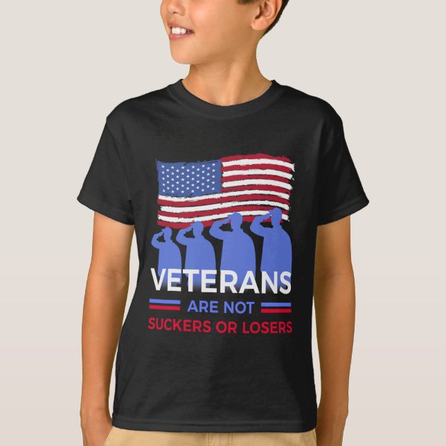 Veteranen sind weder Schläger noch Verlierer T-Shirt (Vorderseite)