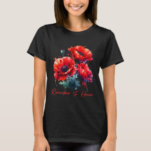 Veteranen Tag 2024 US-Gedenktag Roter Mohn T-Shirt