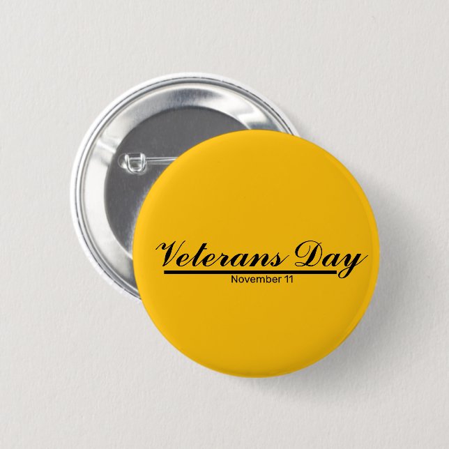 Veteranen-Tag-Buttons Button (Vorne & Hinten)