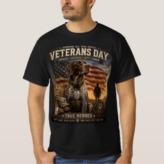 Veteranen-Tag Deutsch Drahthaar T-Shirt