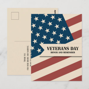 Veteranen-Tag - Ehre und Erinnerung Postkarte