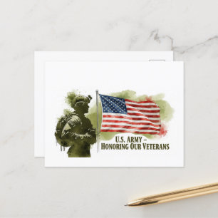 Veteranen-Tag - Ehrung aller, die gedient haben Postkarte