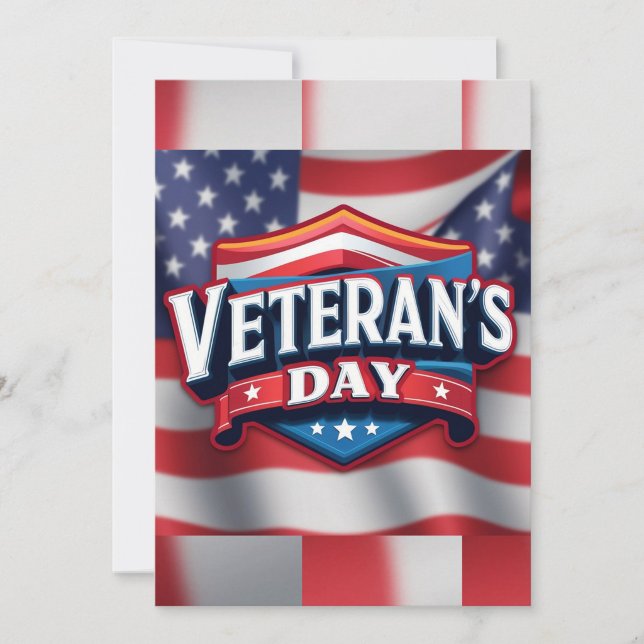 Veteranen-Tag    Karte ("Celebrate courage and freedom")