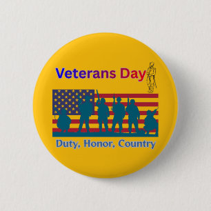 Veteranen-Tag Orange Button