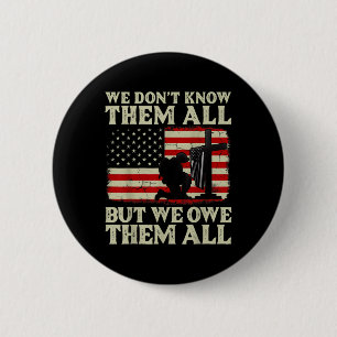 Veteranen Tag wir schulden ihnen Patriotic Veteran Button