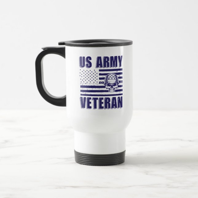 Veteranen-Tasse | Patriotischer Kaffee-Cup für das Reisebecher (Links)