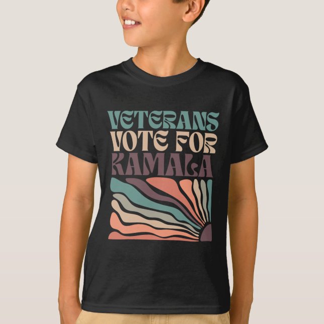 Veteranen wählen Harris 2024 Wahl Kamala Harris T T-Shirt (Vorderseite)