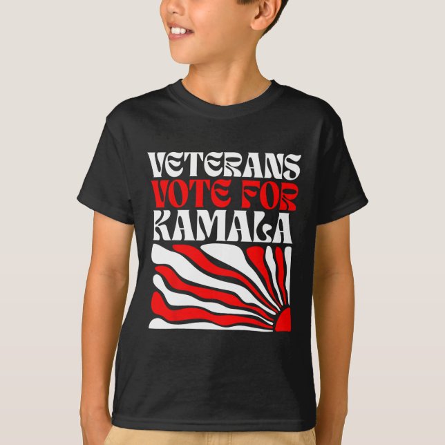 Veteranen wählen Harris 2024 Wahl Kamala Harris T T-Shirt (Vorderseite)