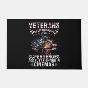 Veteranen, weil Superhelden in Cinemas beschäftigt Fußmatte