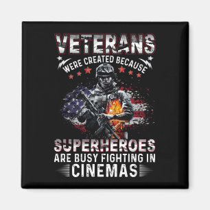 Veteranen, weil Superhelden in Cinemas beschäftigt Magnet