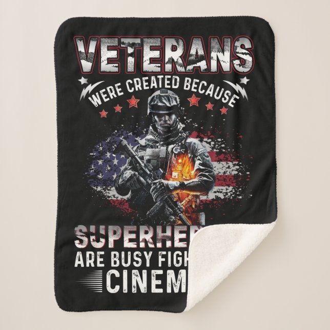 Veteranen, weil Superhelden in Cinemas beschäftigt Sherpadecke (Vorderseite)