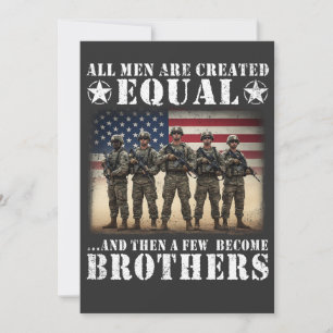 Veteranenbrüder Militärische Bruderschaft Patrioti Dankeskarte