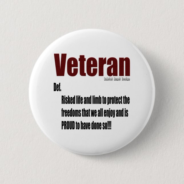 Veteranendefinition Button (Vorderseite)