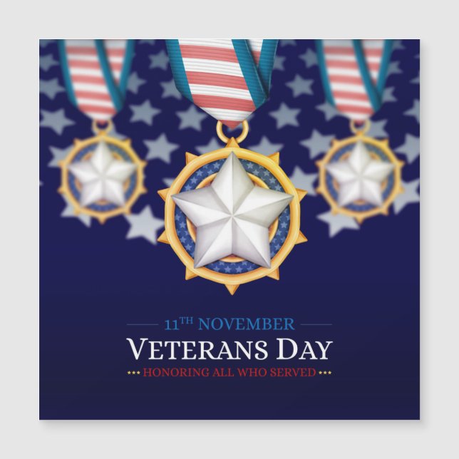 Veteranentag Magnetkarte (Vorderseite)