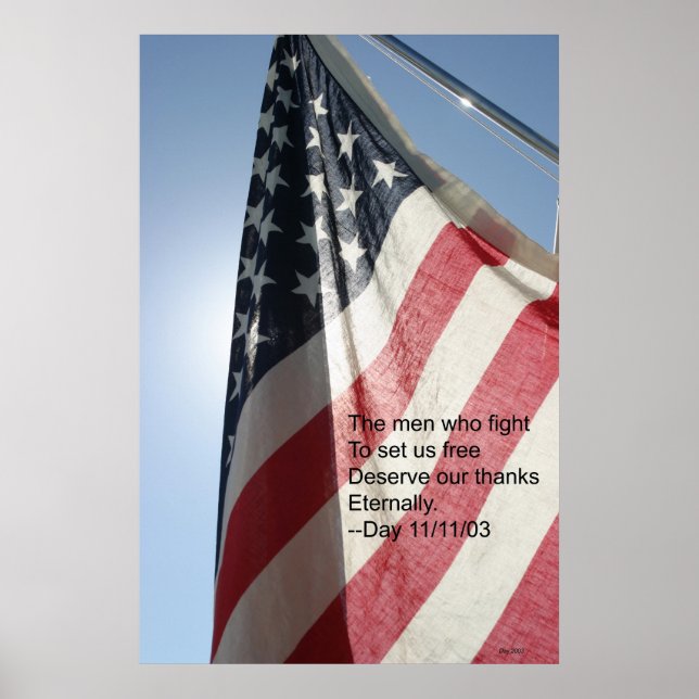 Veteranentag Poster (Vorne)