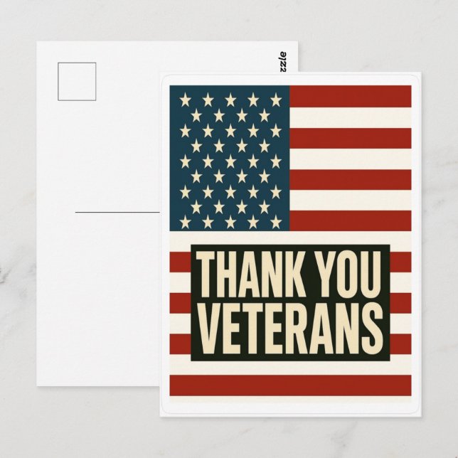 Veteranentag, Veteranentag 2025, Veteranentag 2026 Postkarte (Vorne/Hinten)