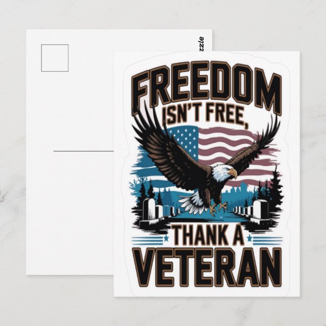 Veteranentag, Veteranentag 2025, Veteranentag 2026 Postkarte (Vorne/Hinten)