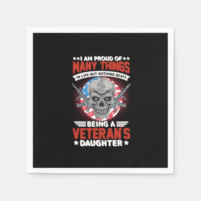 Veteranentochter Serviette (Vorderseite)