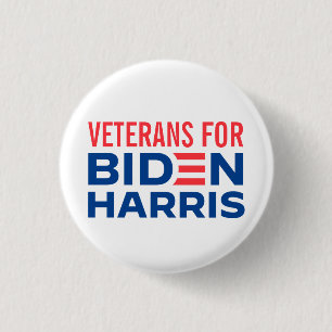 VETERANER FÜR JOE BIDEN & KAMALA 2020 Präsident Button