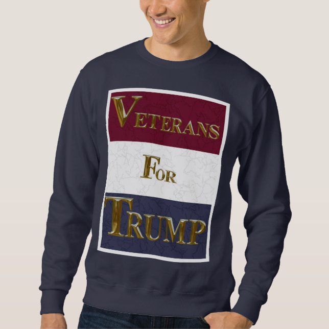 VETERANER FÜR TRUMP SWEATSHIRT (Vorderseite)