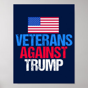 Veterans Against Trump Blaue Wahl Poster