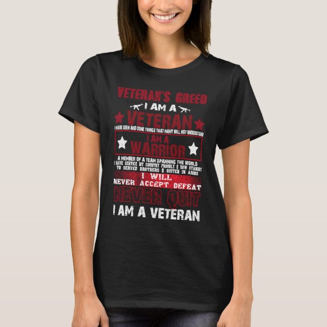 Veteran's Creed Men T-Shirt (Vorderseite)