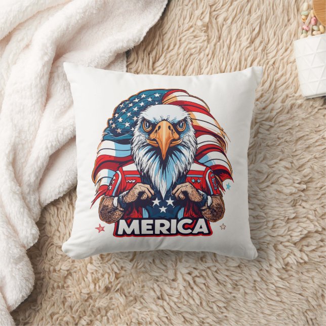 Veterans Day American Flag Merica Patriotic Eagle Kissen (Decke)