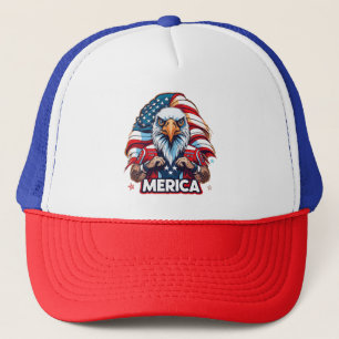 Veterans Day American Flag Merica Patriotic Eagle Truckerkappe