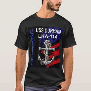 Veterans Day Amphibious Cargo Ship USS Durham LKA- T-Shirt