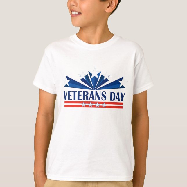 Veterans Day Boy T-Shirt (Vorderseite)