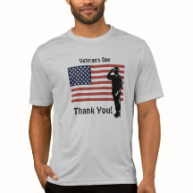 Veterans Day Danke! Soldier American Flag