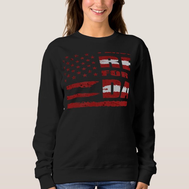 Veterans Day I Back The Red For My Dad Sweatshirt (Vorderseite)