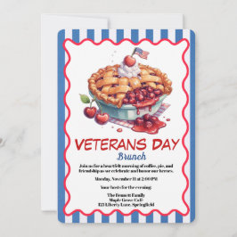 Veterans Day Invitation | Patriotic Brunch Einladung
