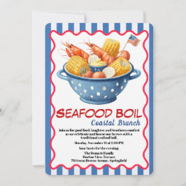 Veterans Day Invitation | Seafood Boil Celebration Einladung
