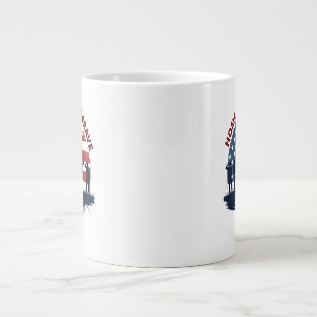 Veterans Day Patriotic Tee Jumbo-Tasse (Vorderseite)