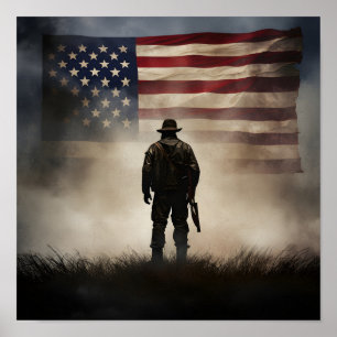 Veterans Day patriotische digitale Printposter Poster