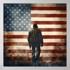 Veterans Day patriotische digitale Printposter Poster