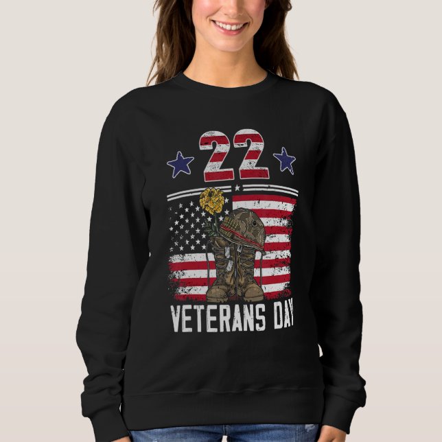 Veterans Day Proud Veteran Dad Son Papa Grandpa Sweatshirt (Vorderseite)