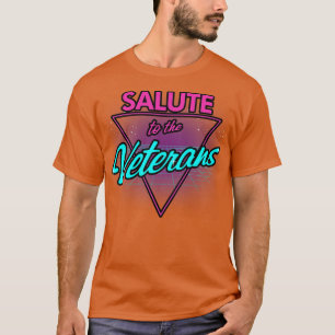 Veterans Day Retro 80er Jahre Rad Militärdiener Ra T-Shirt
