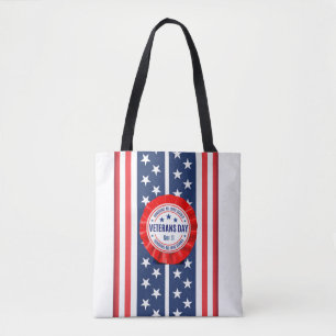 Veterans Day Rosette Tasche