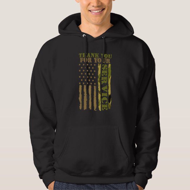 Veterans Day Thank You for your Service Soldier Me Hoodie (Vorderseite)