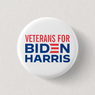VETERANS FOR JOE BIDEN & KAMALA 2020 Presidential Button