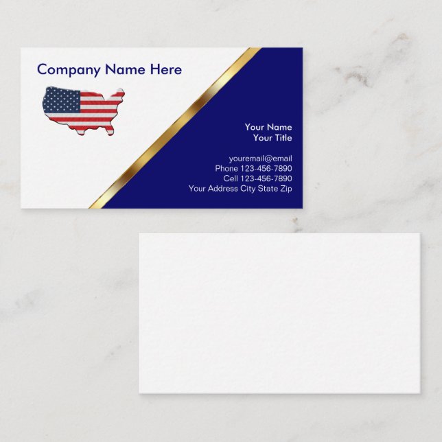 Veterans Services Business Cards Visitenkarte (Vorne/Hinten)