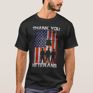Veterans Tag Vielen Dank Veterans stolz T-Shirt